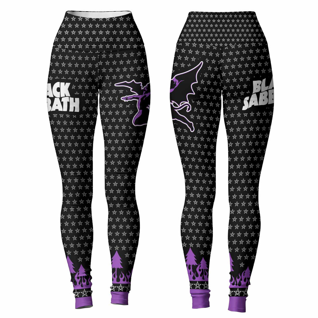 Black Sabbath Women's Leggings - front and back view