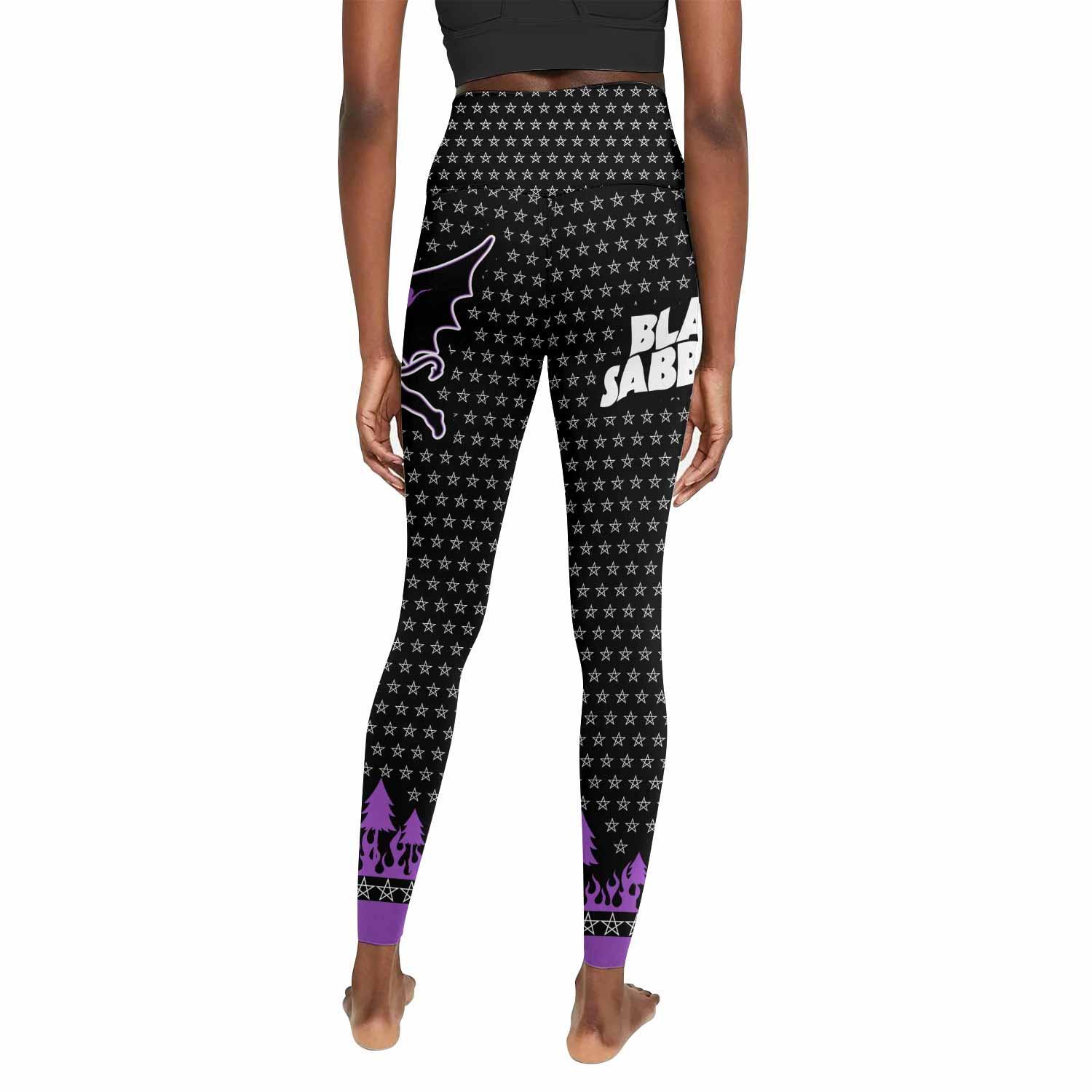 Black Sabbath Women's Leggings - back view mockup