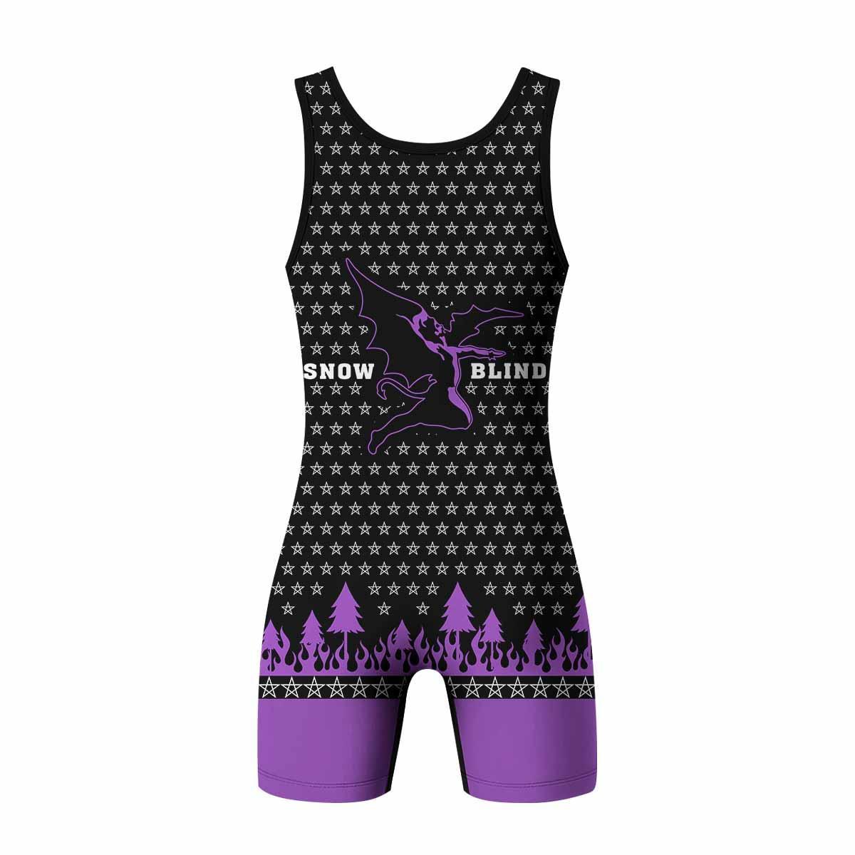 Black Sabbath Wrestling Singlet - back view mockup