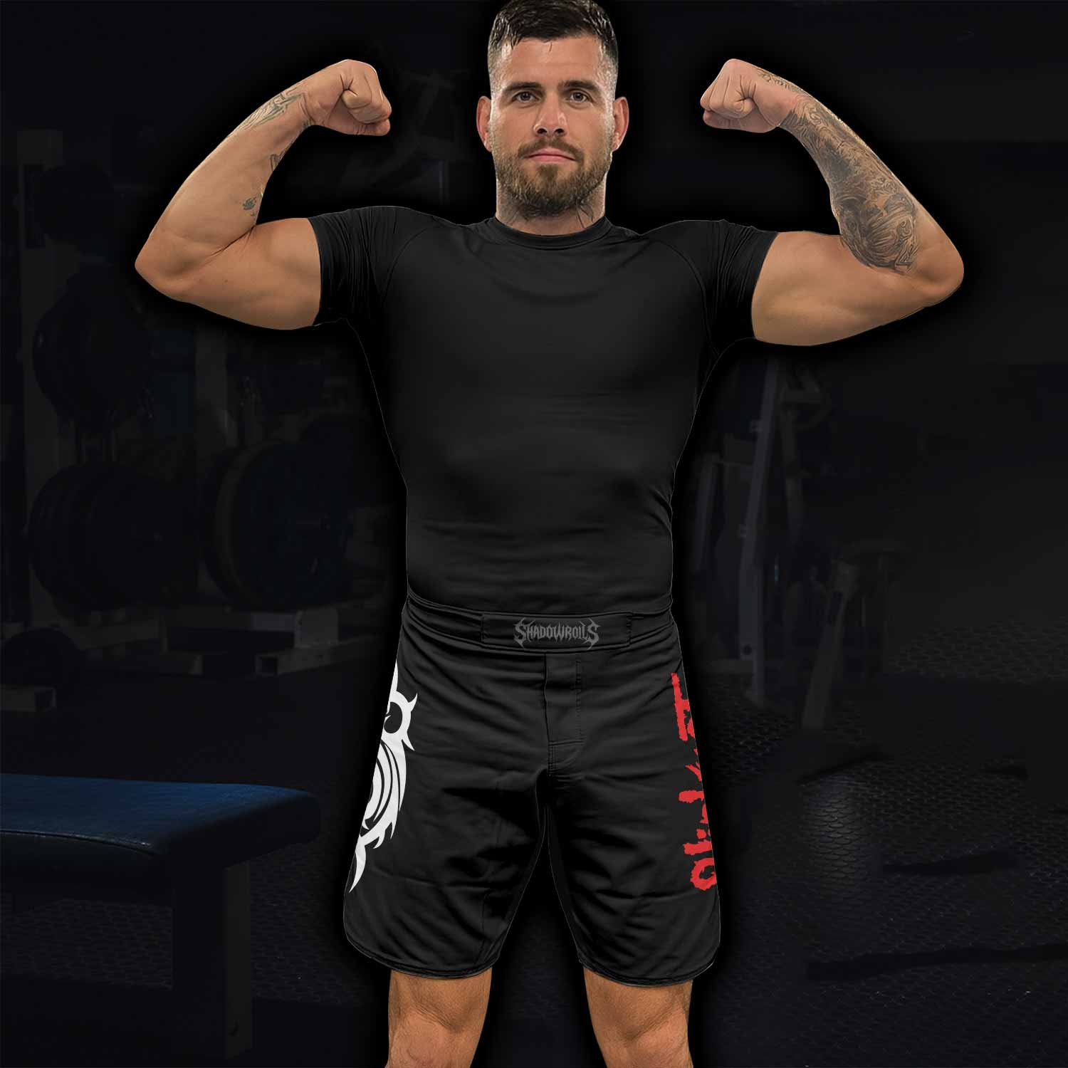 Blood Ribcage Fight Shorts - lifestyle view