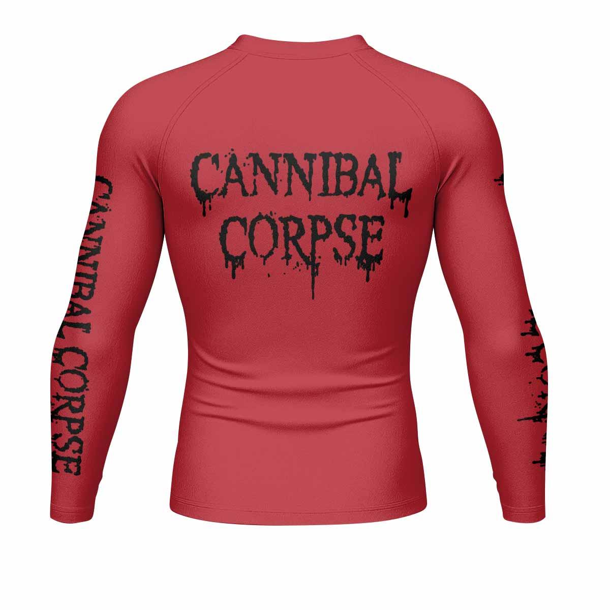 Cannibal Corpse Men's Rash Guard Long Sleeve - back view mockup