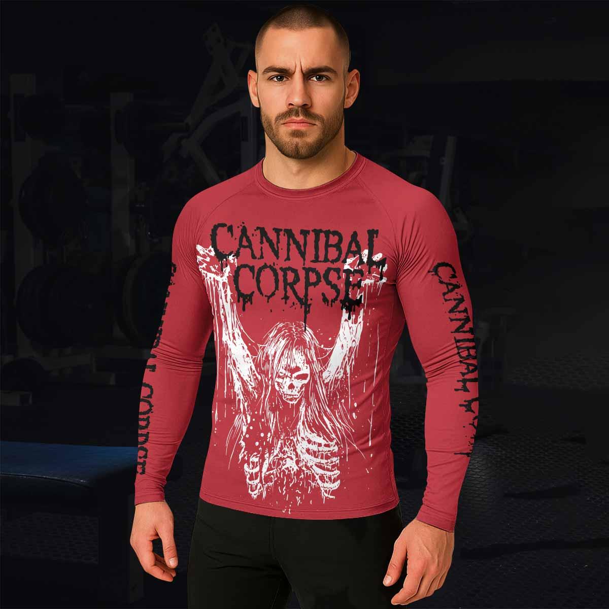 Cannibal Corpse Men's Rash Guard Long Sleeve - lifestyle view