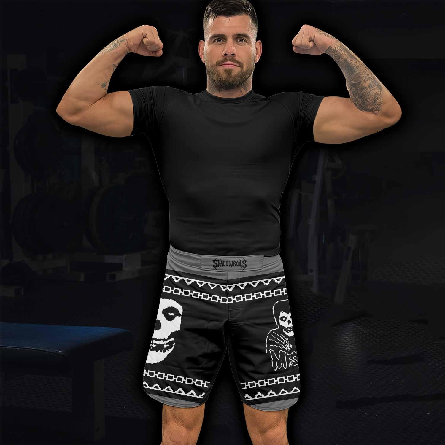 Christmas Misfits Mixed Martial Arts Shorts - lifestyle view