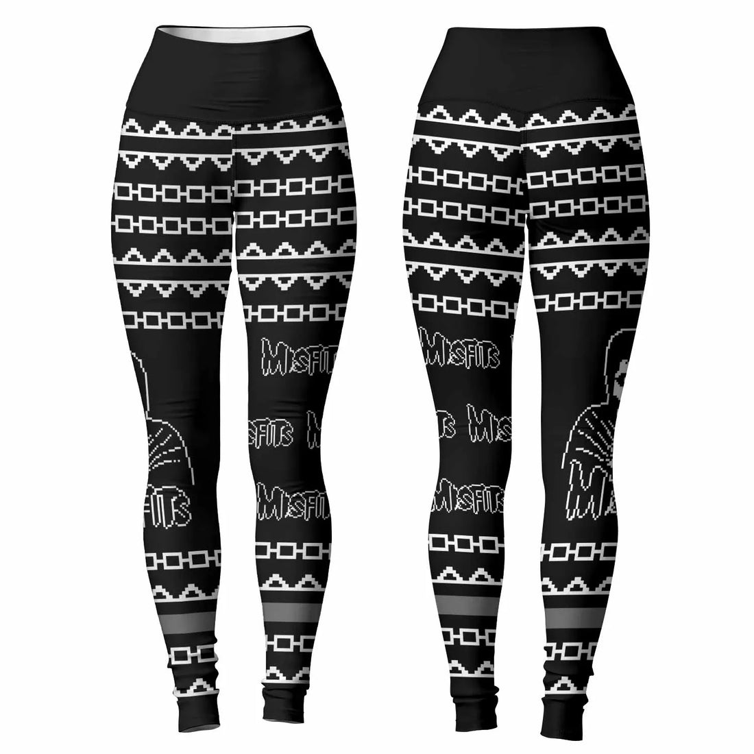 Christmas Misfits Women's Leggings - front and back view