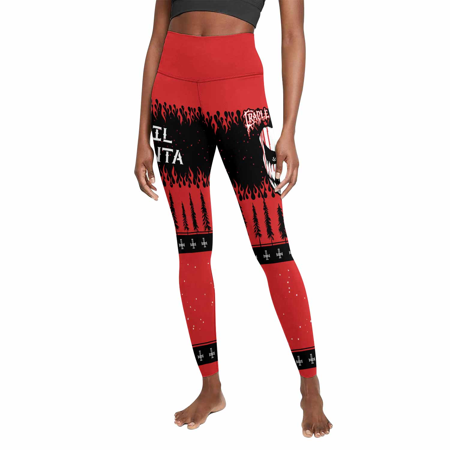 Cradle of Filth Hail Santa Women's Leggings - front view mockup