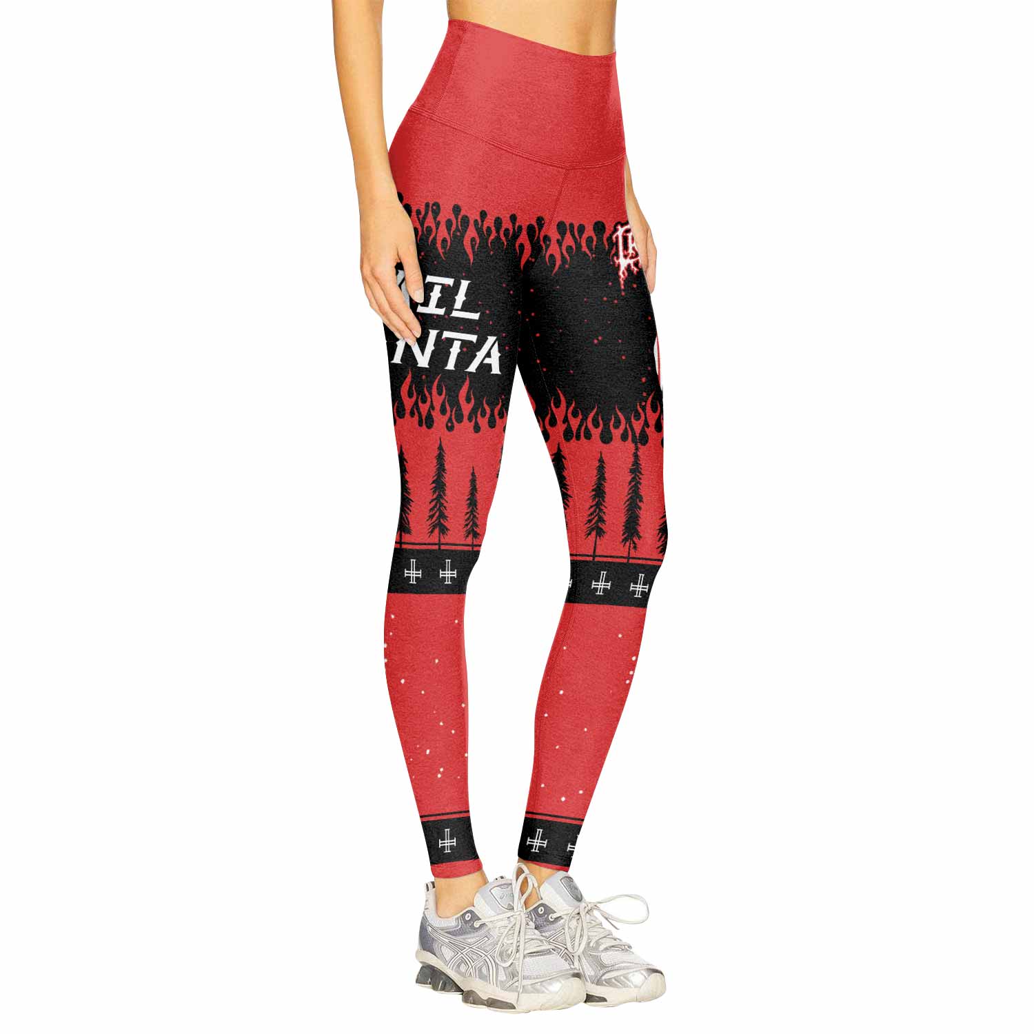 Cradle of Filth Hail Santa Women's Leggings - right side mockup