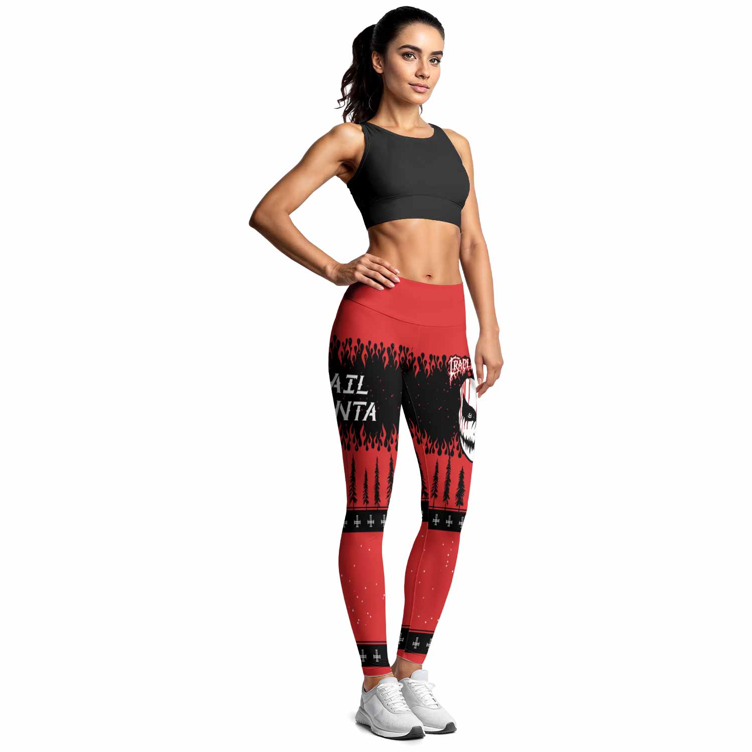 Cradle of Filth Hail Santa Women's Leggings - lifestyle view