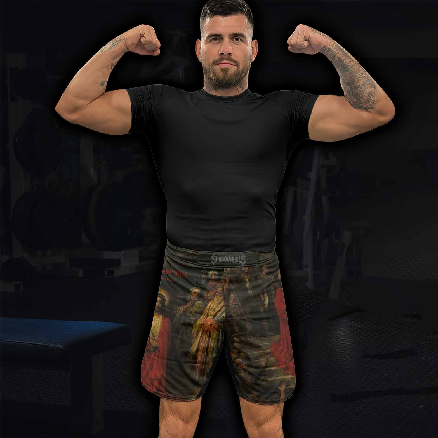 Crimson Messiah Fight Shorts - lifestyle view
