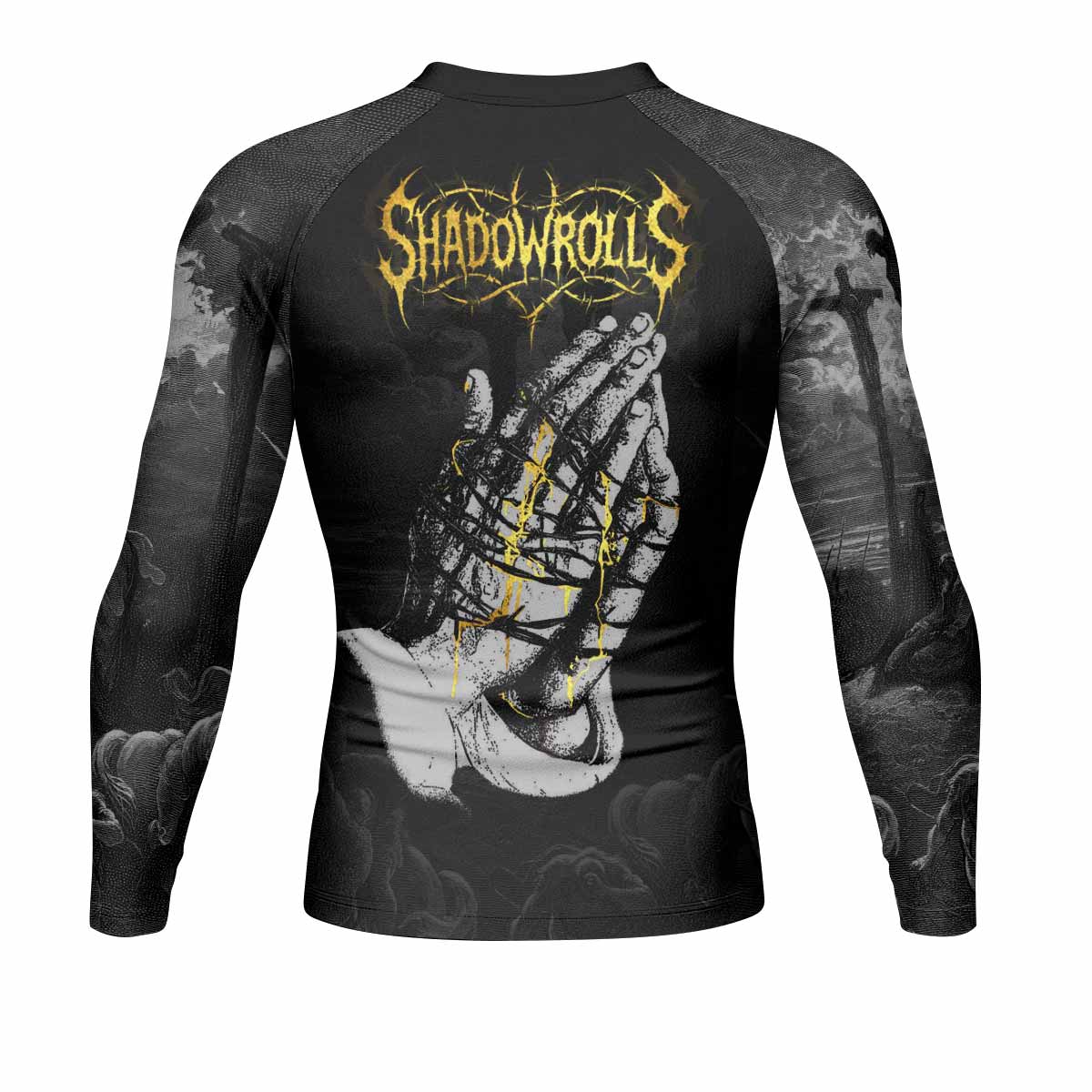 Crucified Grace Rash Guard Long Sleeve Back