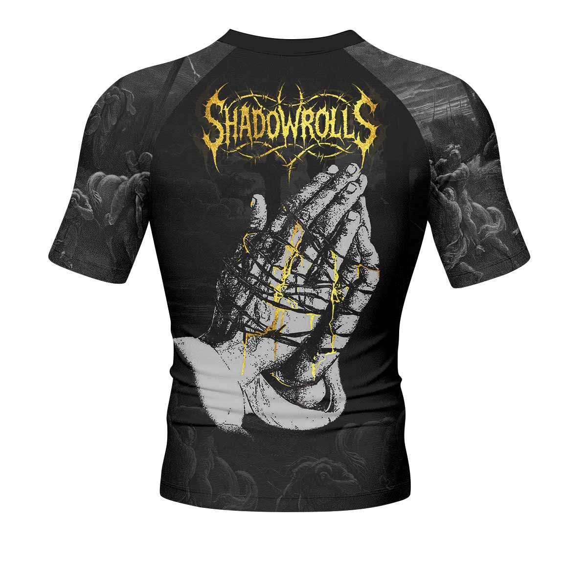 Crucified Grace Rash Guard Short Sleeve Back
