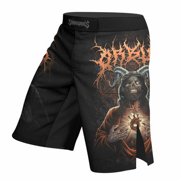 Cult of Shadows Fight Shorts - right side mockup
