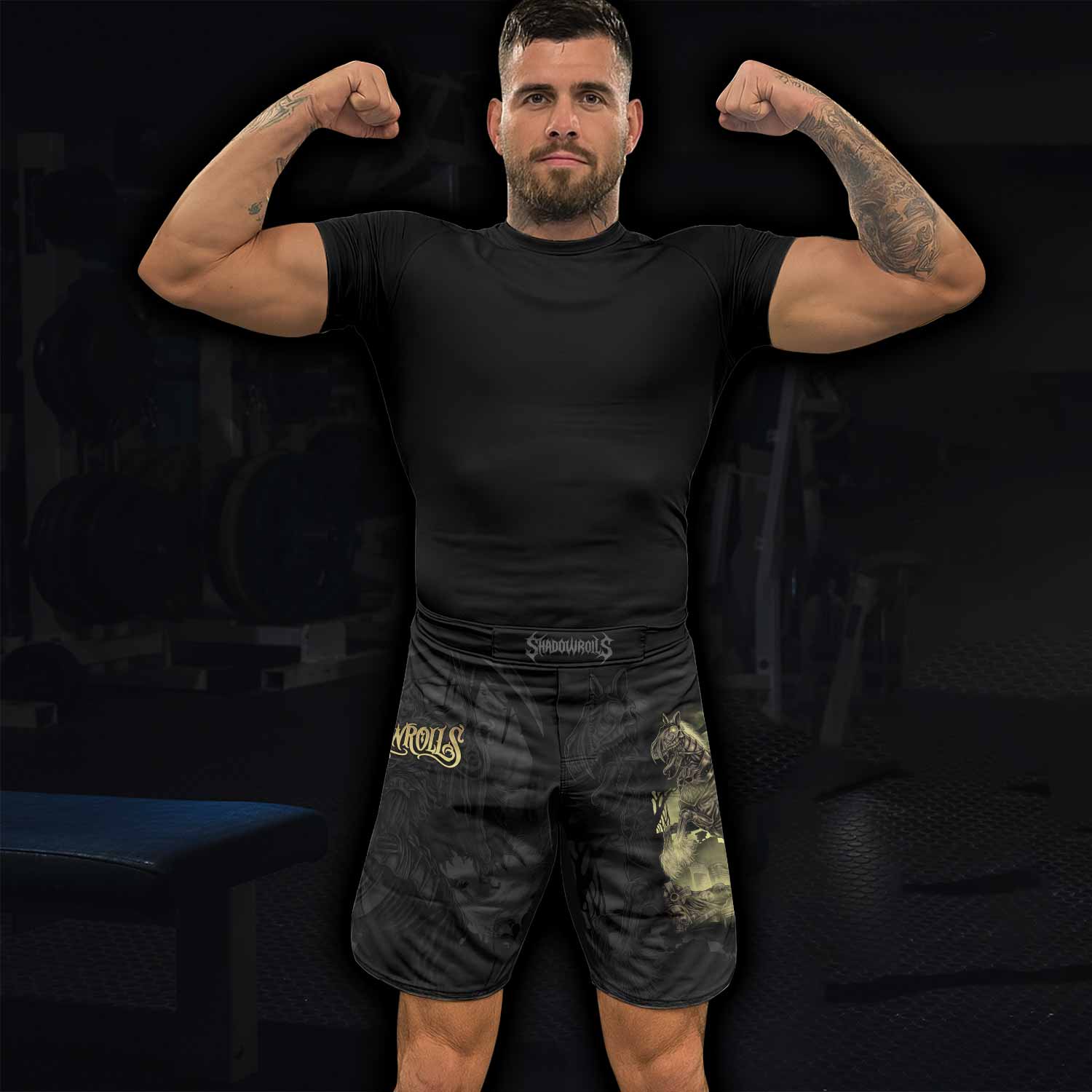 Dark Rider Fight Shorts - lifestyle view