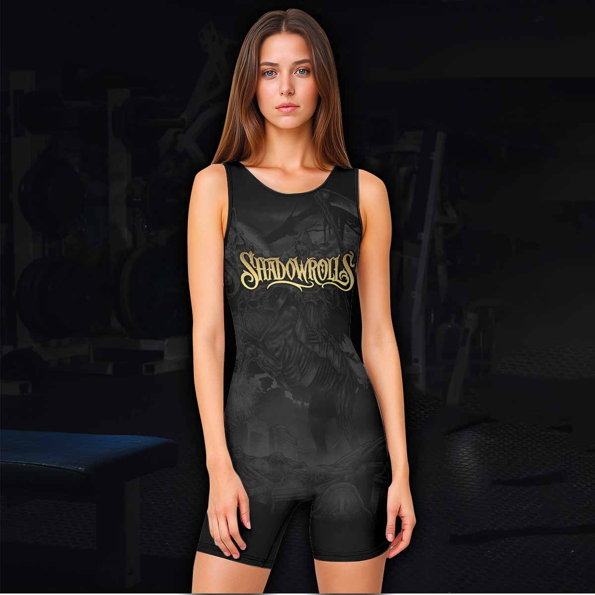 Dark Rider Wrestling Singlet - women's lifestyle view