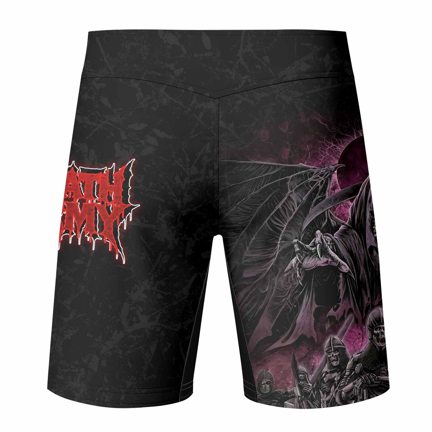 Death Army Fight Shorts – back view mockup