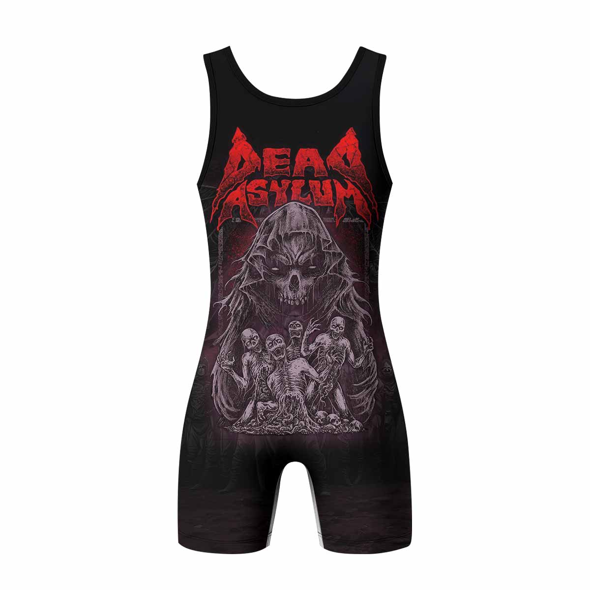Death Army Wrestling Singlet - back view mockup