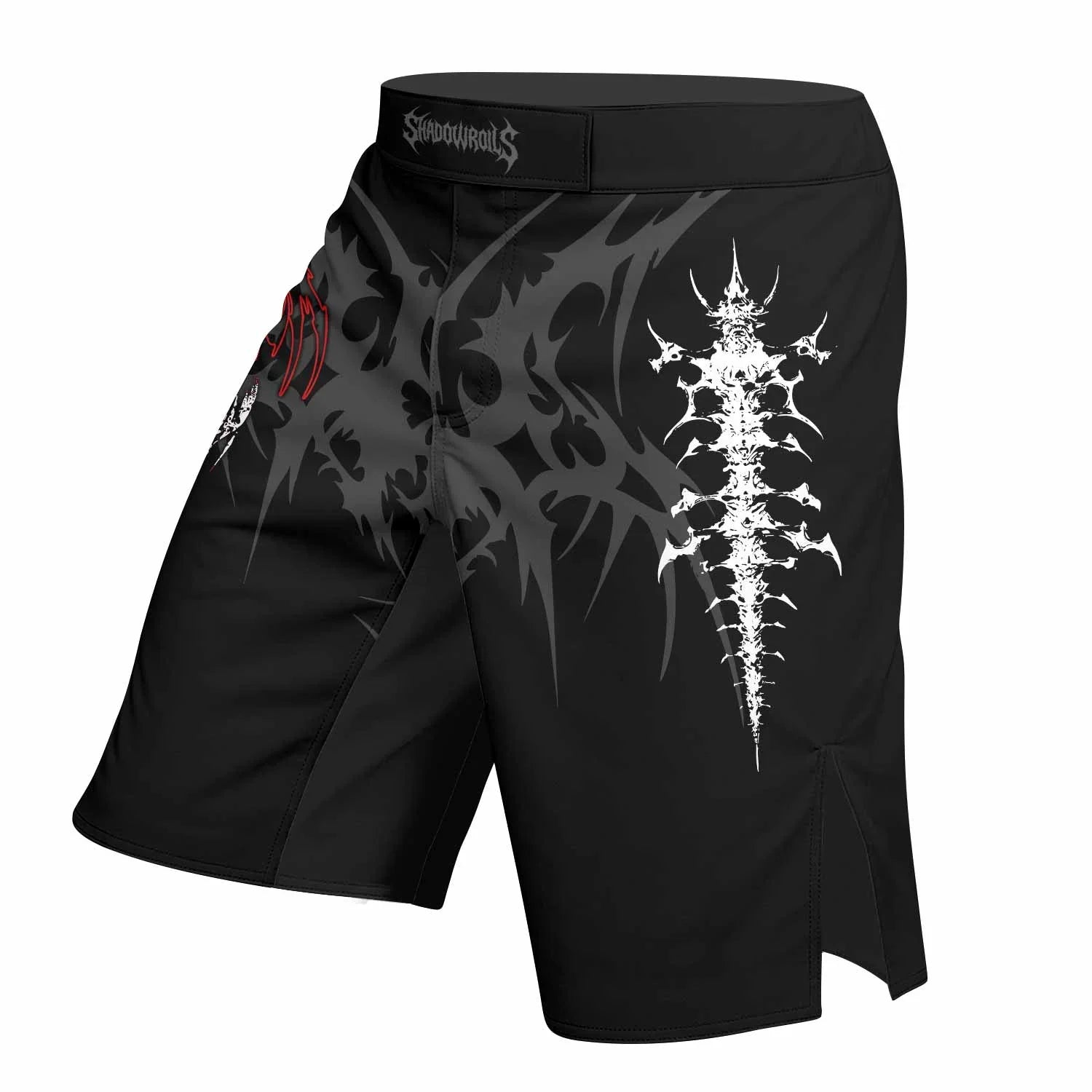 Declaration of War Mixed Martial Arts Shorts - left side mockup