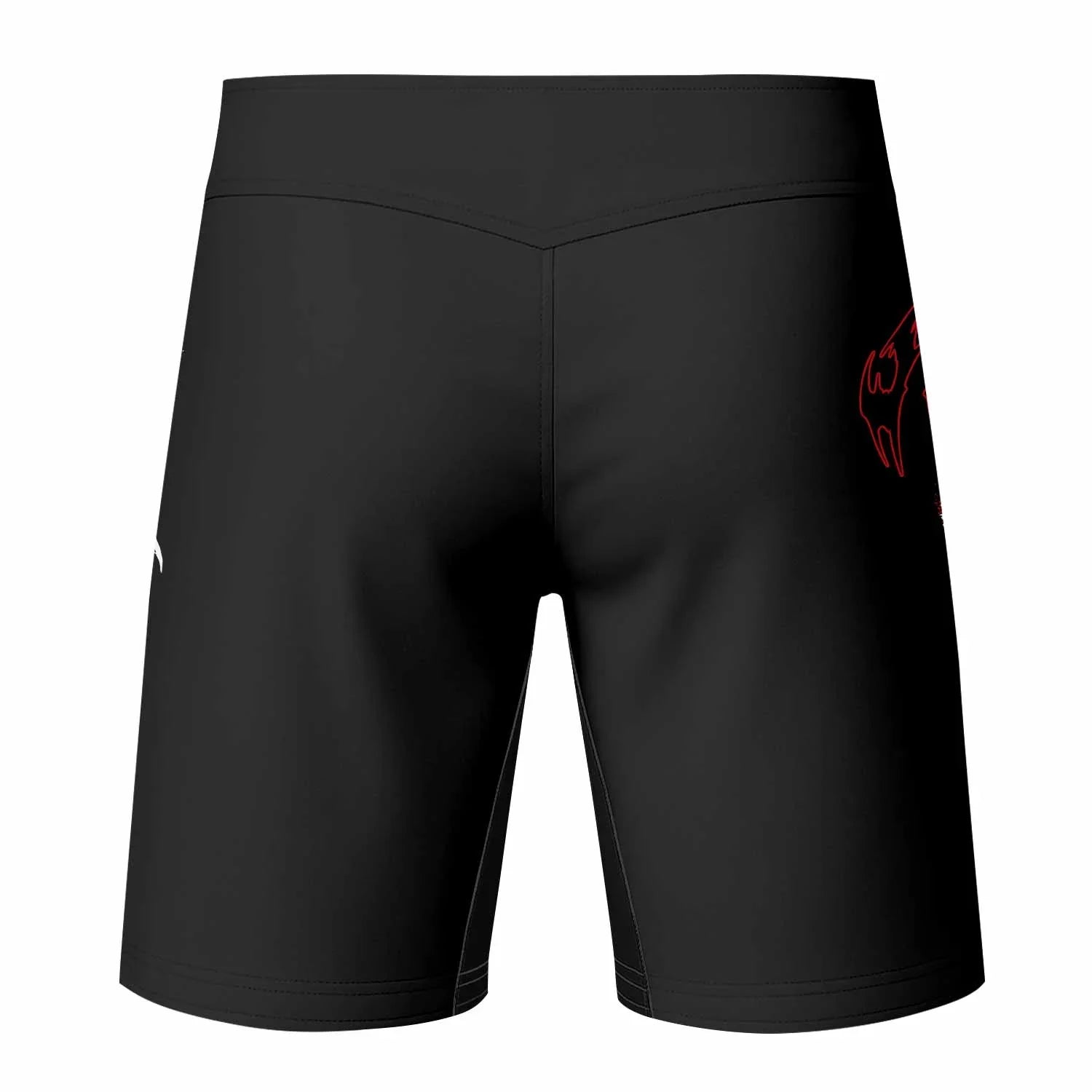 Declaration of War Mixed Martial Arts Shorts - back view mockup