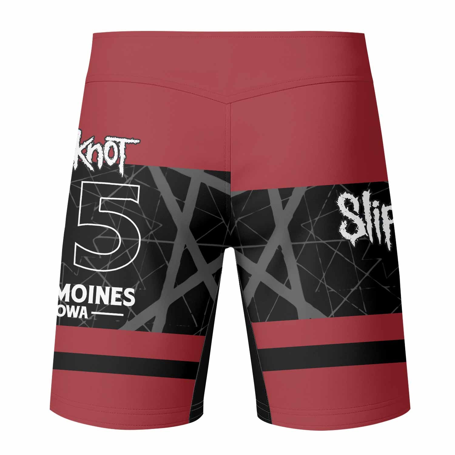 Des Moines 95 Fight Shorts - back view mockup