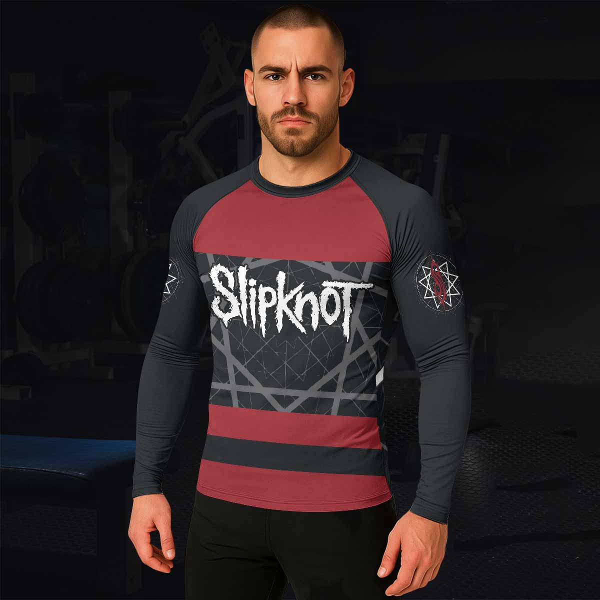 Des Moines 95 Men's Rash Guard Long Sleeve - lifestyle view
