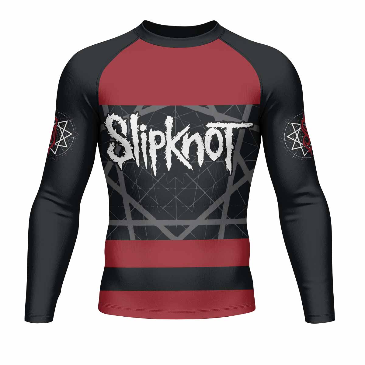 Des Moines 95 Men's Rash Guard Long Sleeve - front view mockup 
