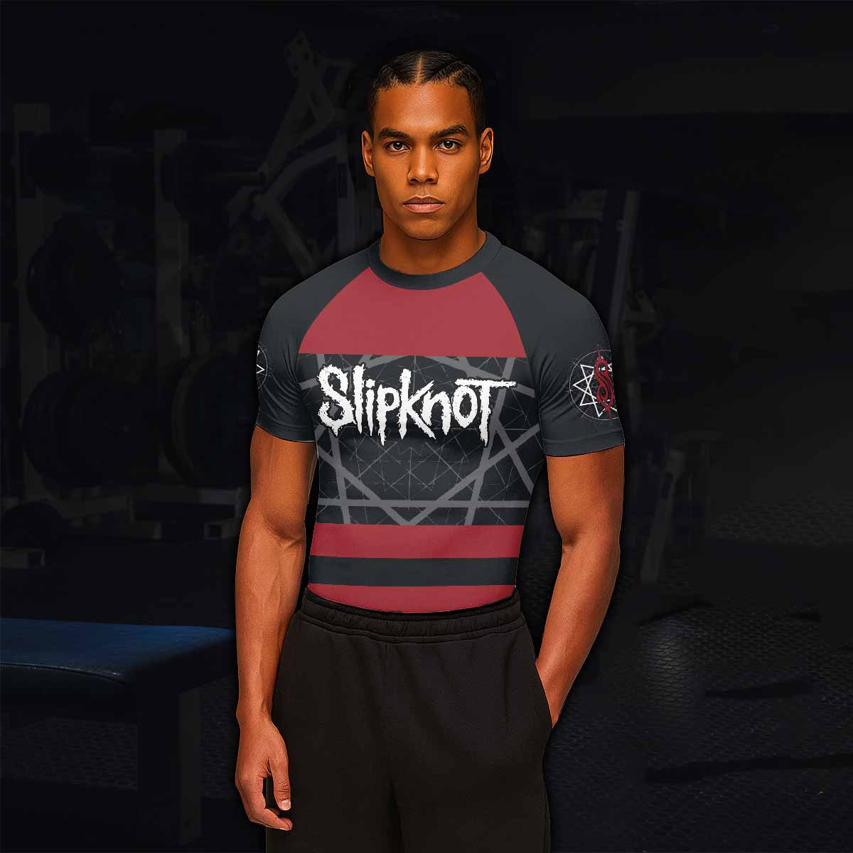 Des Moines 95 Men's Rash Guard Short Sleeve - lifestyle view