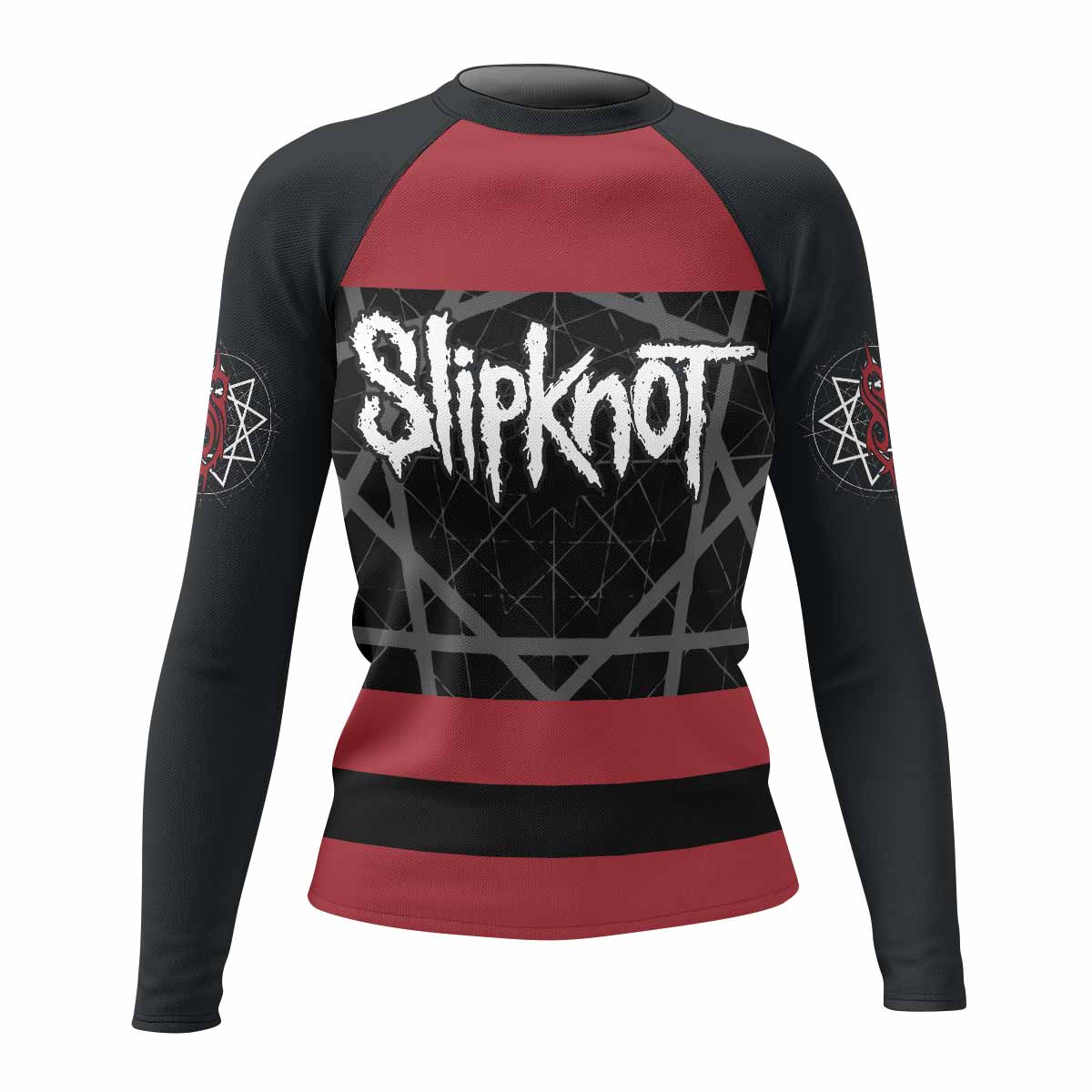 Des Moines 95 Women's Rash Guard Long Sleeve - front view mockup 