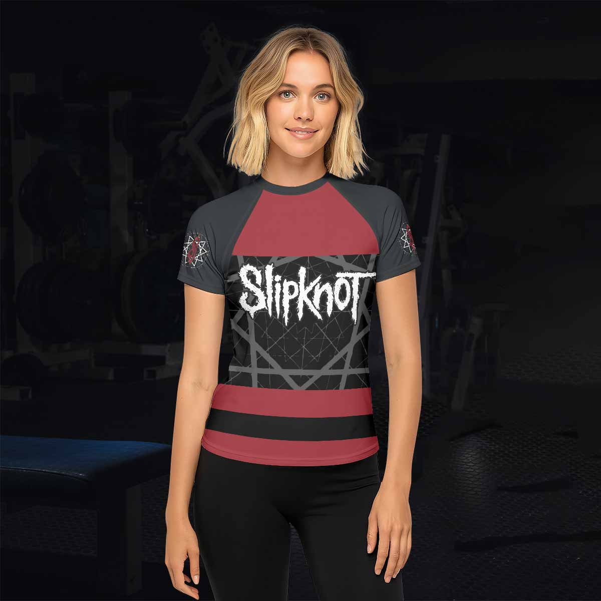 Des Moines 95 Women's Rash Guard Short Sleeve - lifestyle view