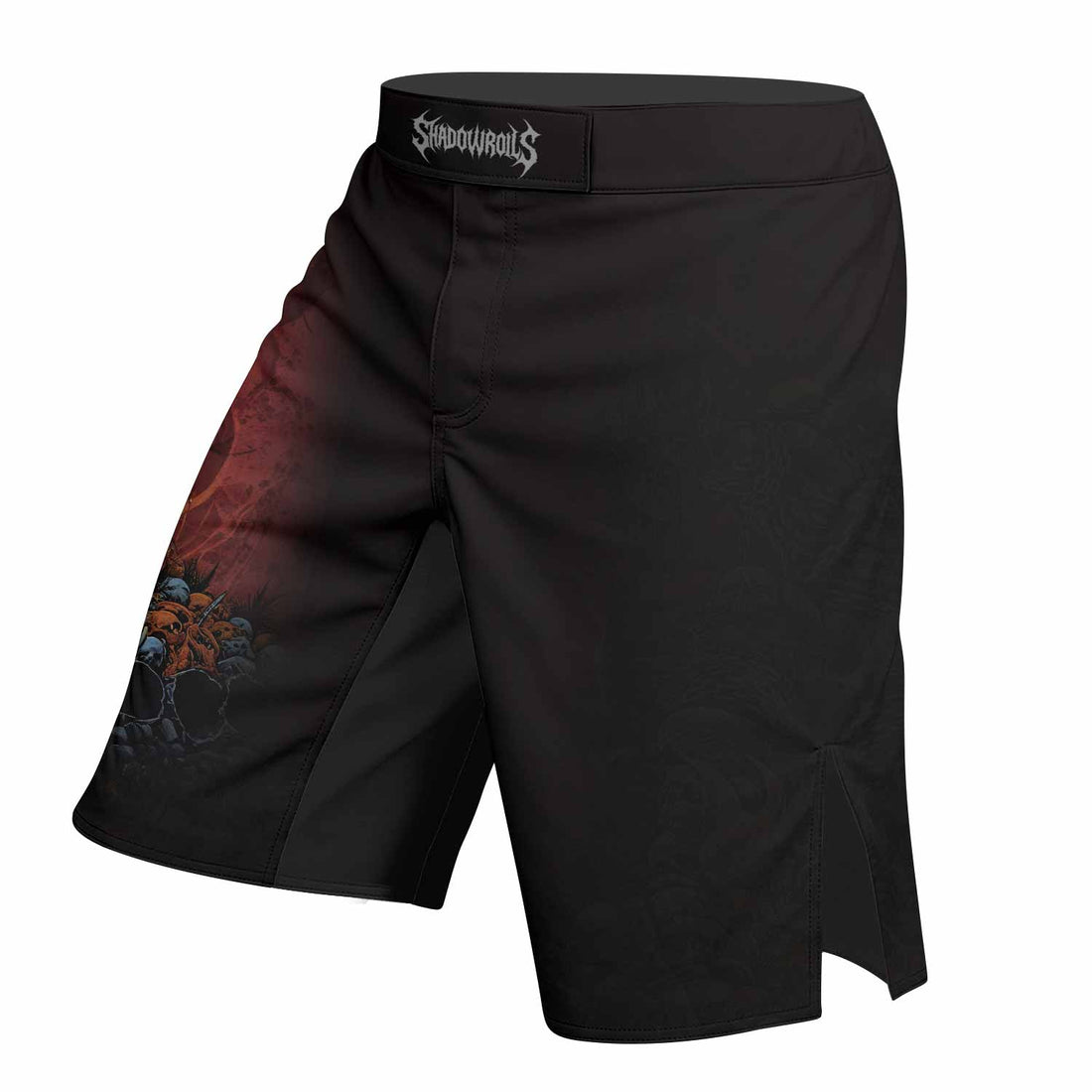 Disturbed Dominion Fight Shorts – right side mockup