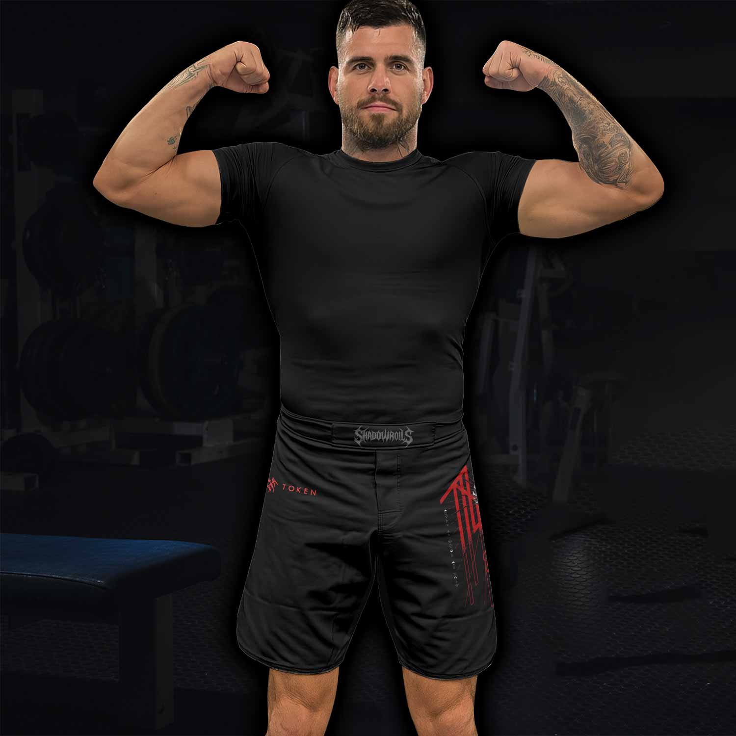 Divine Offering Fight Shorts - lifestyle view
