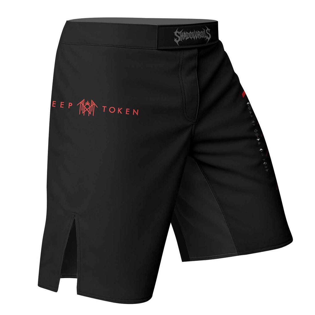 Divine Offering Fight Shorts - right side mockup
