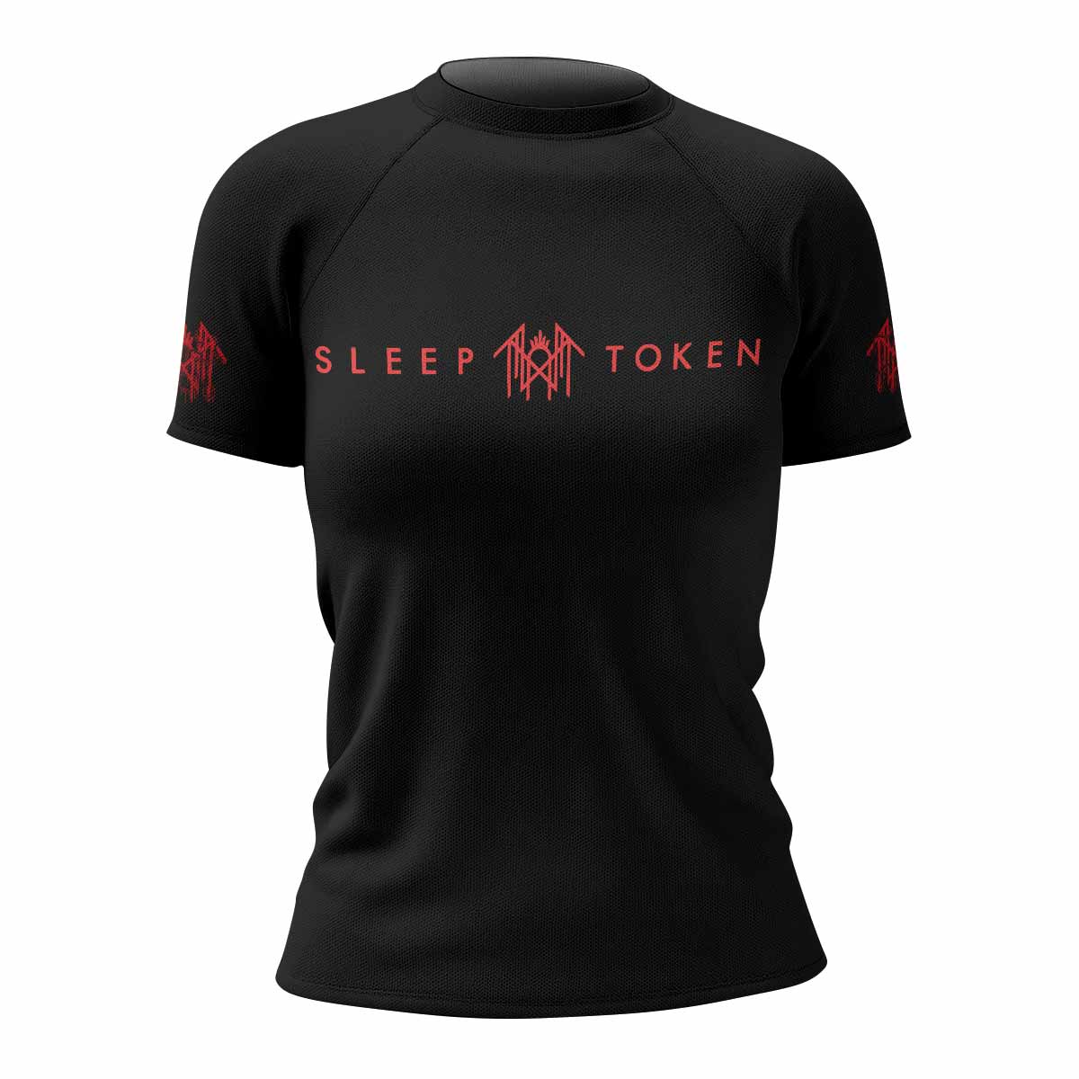 Divine Offering Women's Rash Guard Short Sleeve - front view mockup 