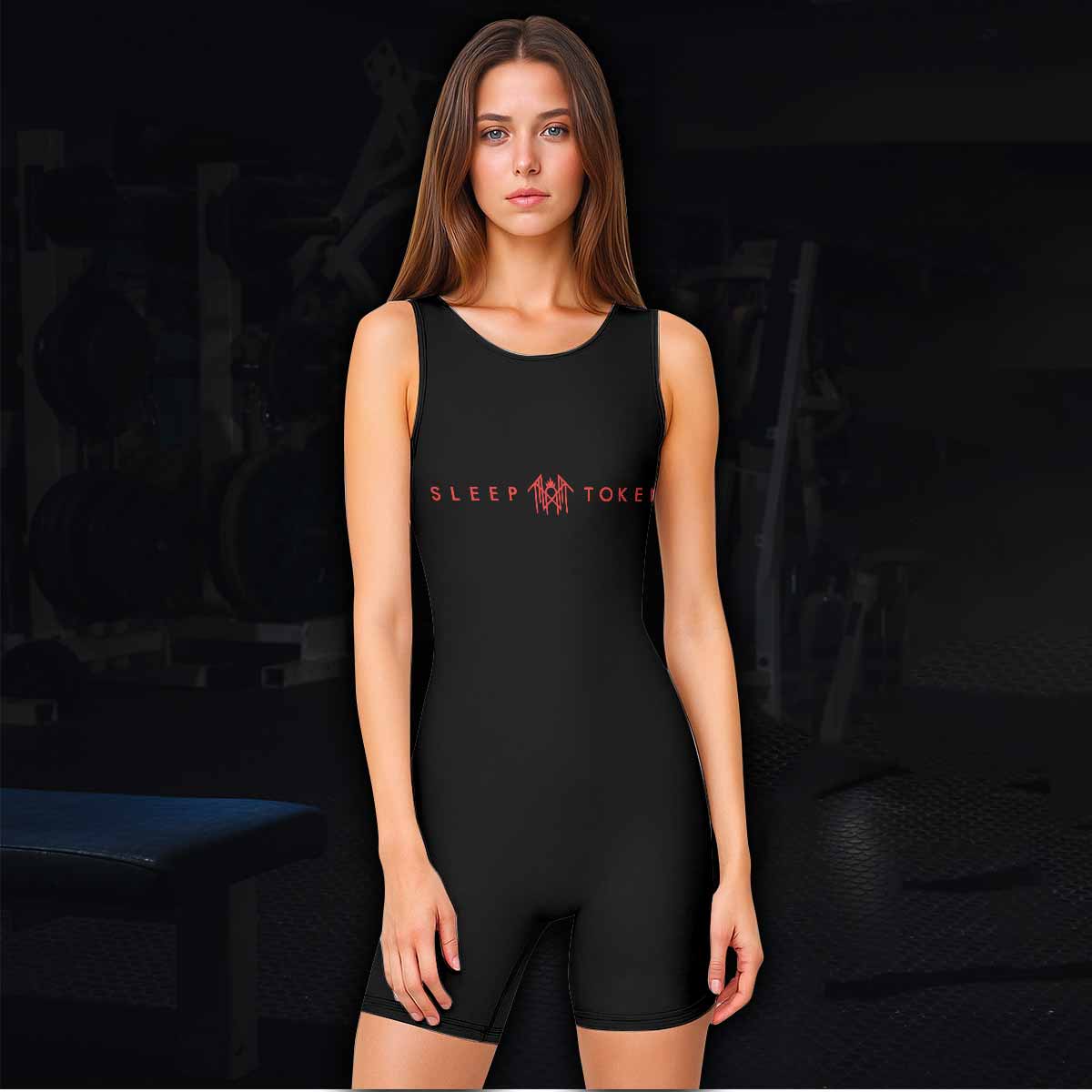 Divine Offering Wrestling Singlet - women's lifestyle view