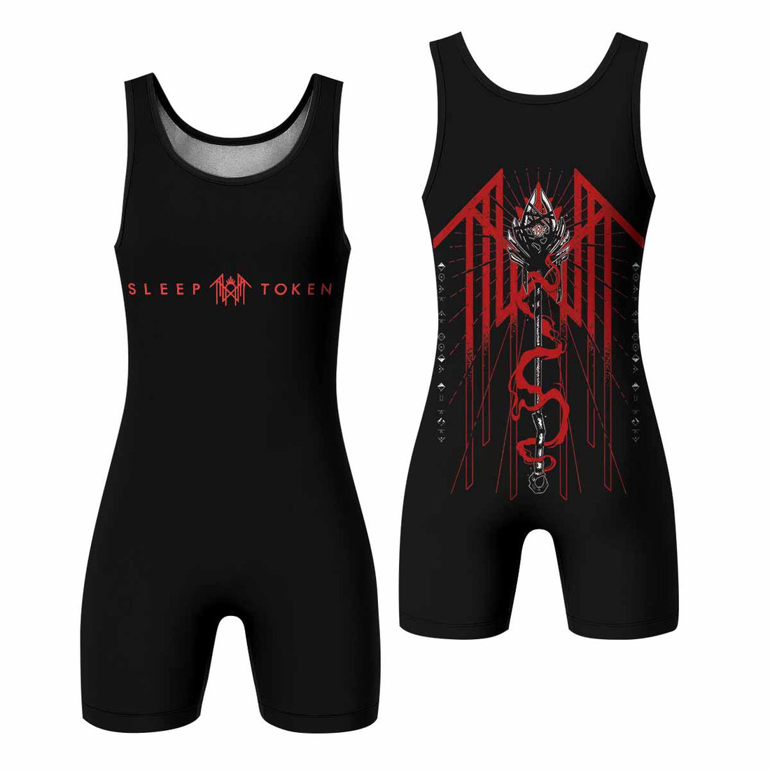 Divine Offering Wrestling Singlet - front and back view