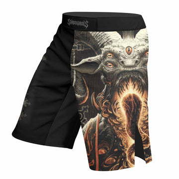 Eldritch Horror Fight Shorts - right side mockup