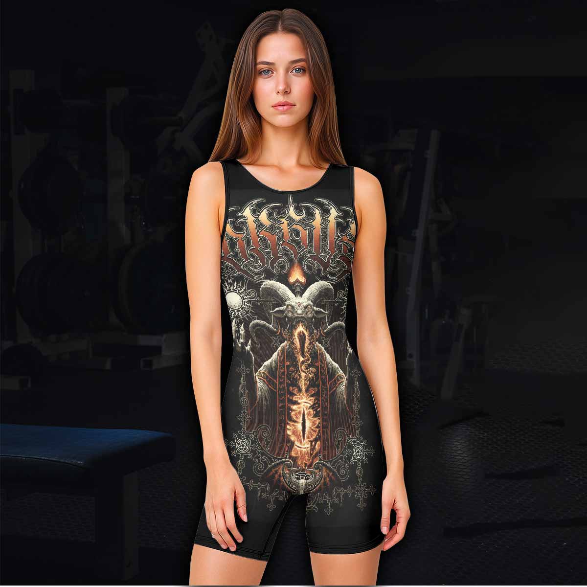 Eldritch Horror Wrestling Singlet - women's lifestyle view