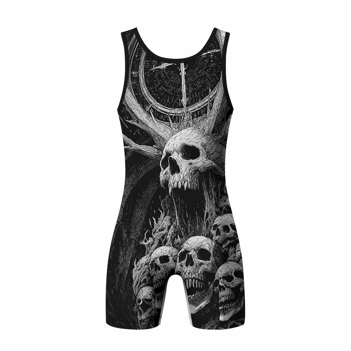 Eternal Scream Wrestling Singlet - back view mockup 