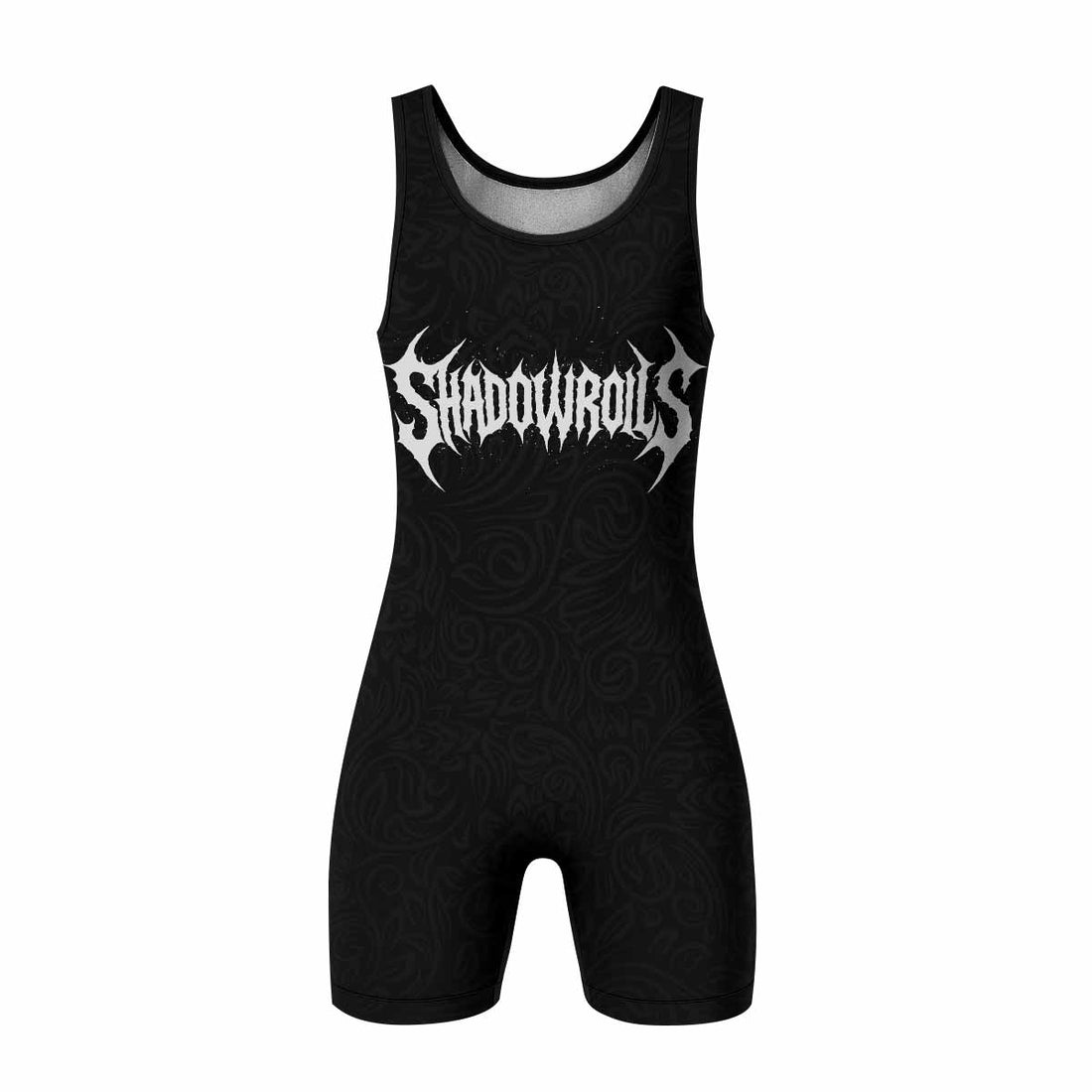 Faith Over Fear Dark Halo Wrestling Singlet - front and back view