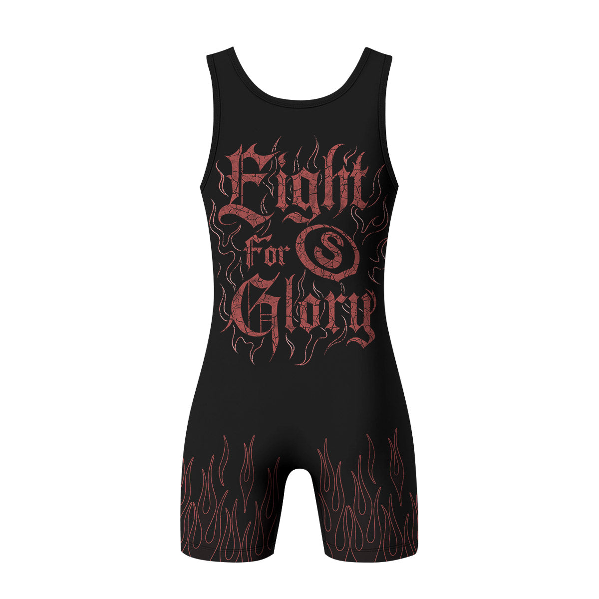 Fight for Glory Wrestling Singlet - back view mockup