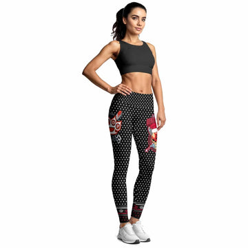 Five Finger Death Punch Christmas Heavy Metal Band Women's Leggings - lifestyle view