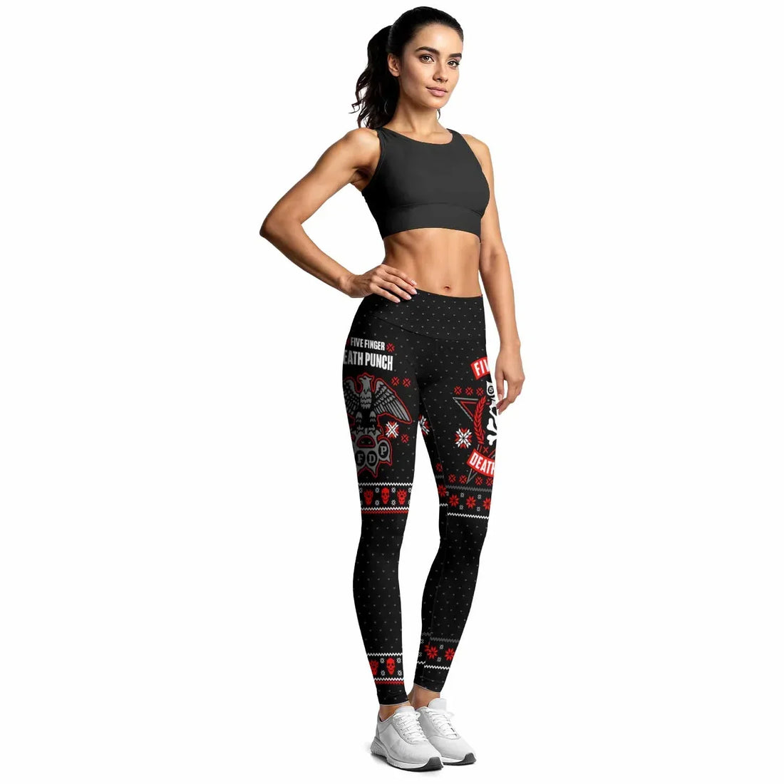 Five Finger Death Punch Eagle Heavy Metal Band Women's Leggings - lifestyle view