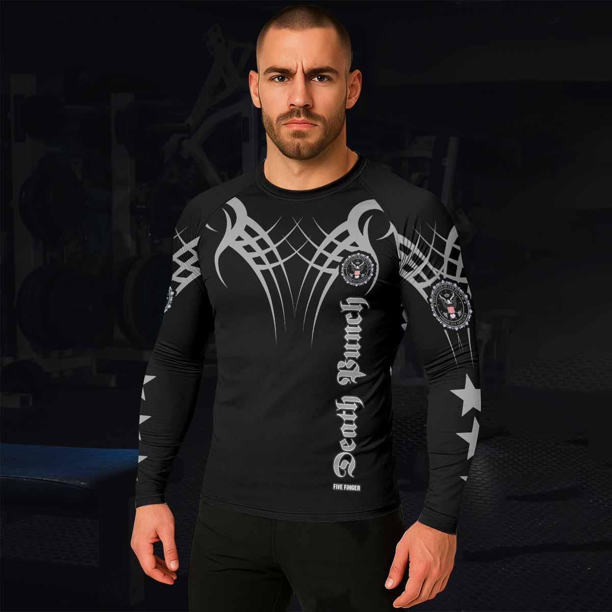 Five Finger Death Punch Men's Rash Guard Long Sleeve - lifestyle view