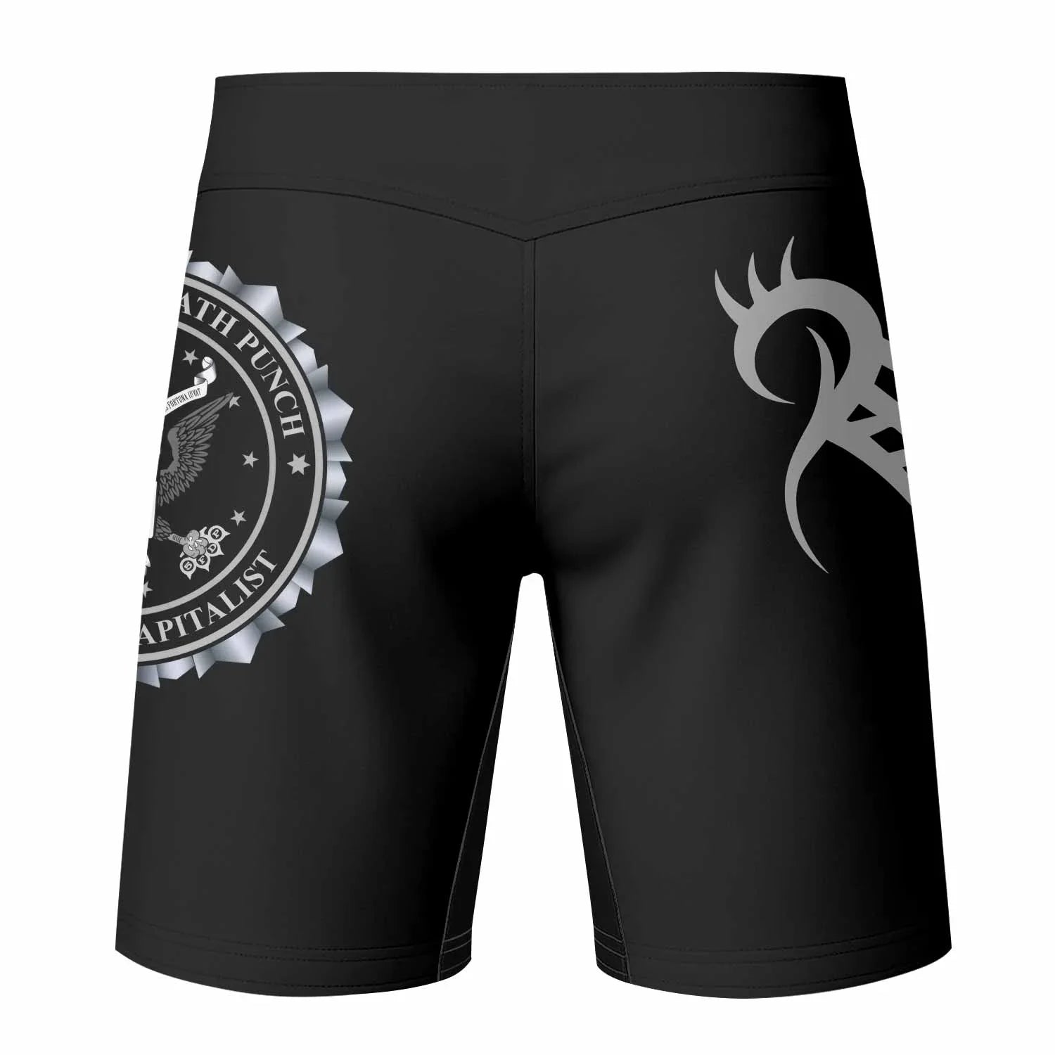 Five Finger Death Punch Mixed Martial Arts Shorts - back view mockup