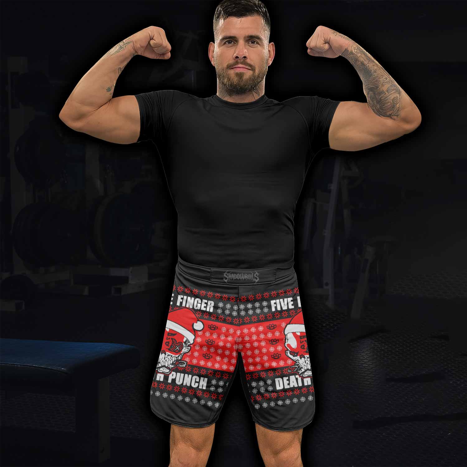 Five Finger Death Punch Ugly Heavy Metal Band Mixed Martial Arts Shorts - lifestyle view