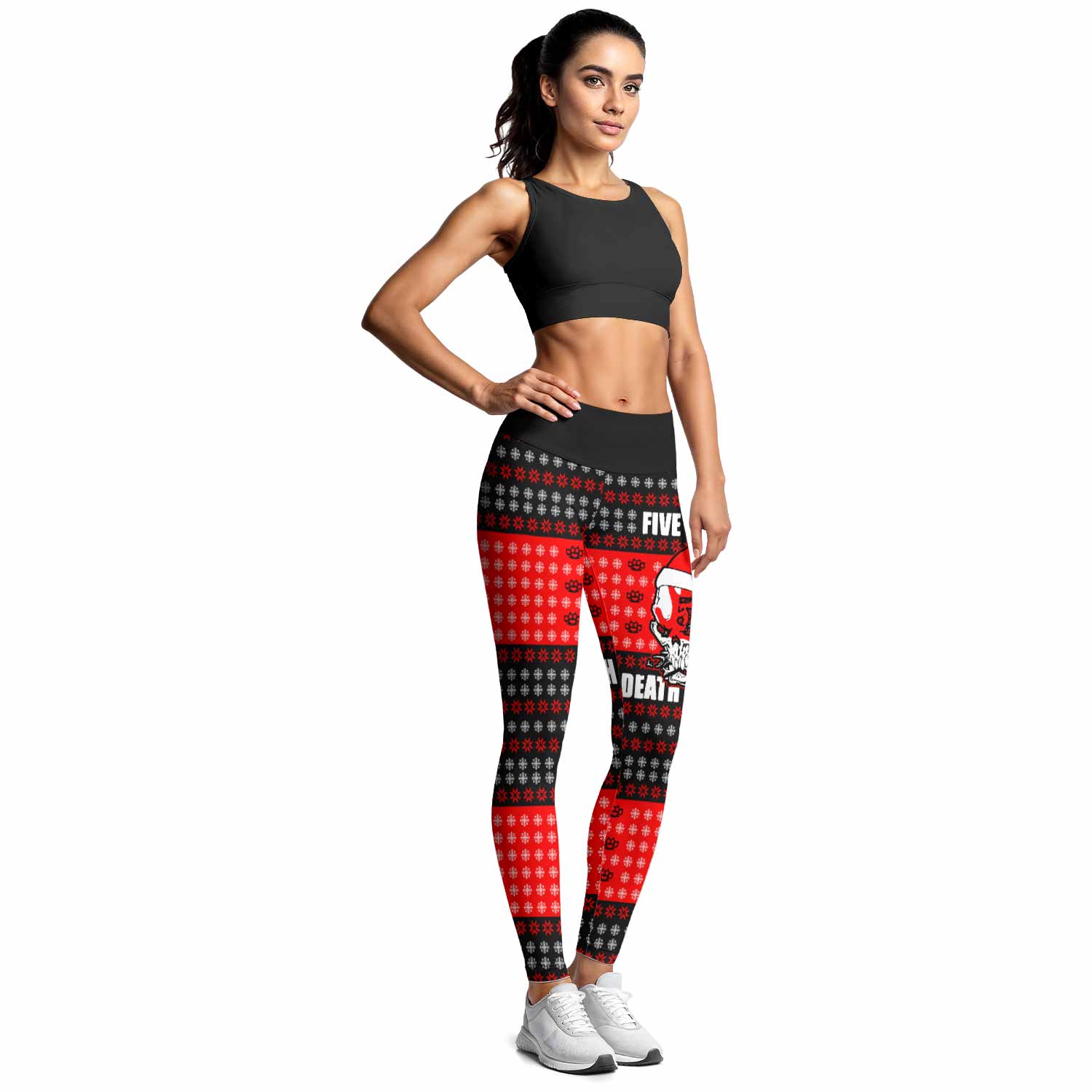 Five Finger Death Punch Ugly Heavy Metal Band Women's Leggings - lifestyle view