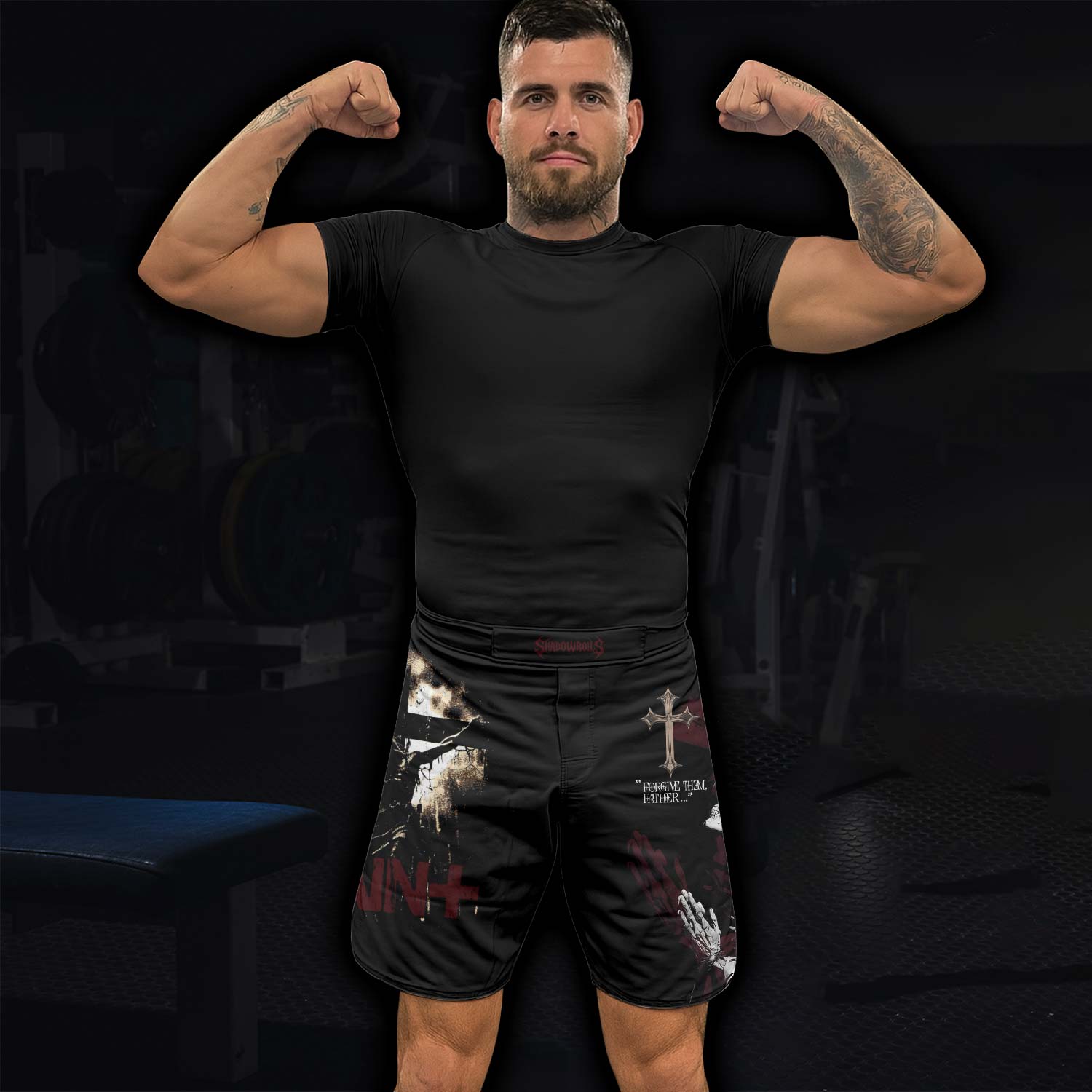 Forgive Them Father Fight Shorts