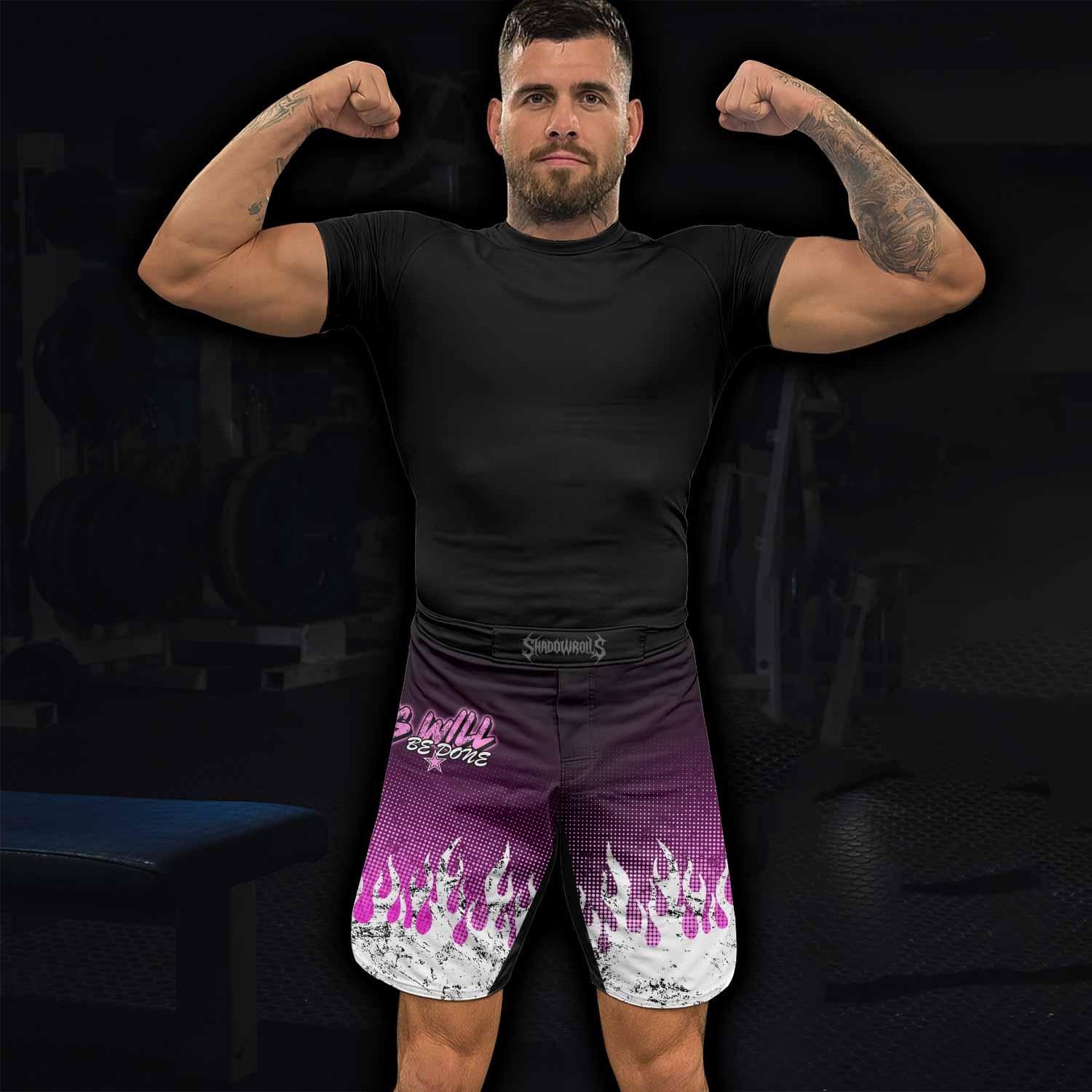 God's Will Be Done Mixed Martial Arts Shorts - lifestyle view