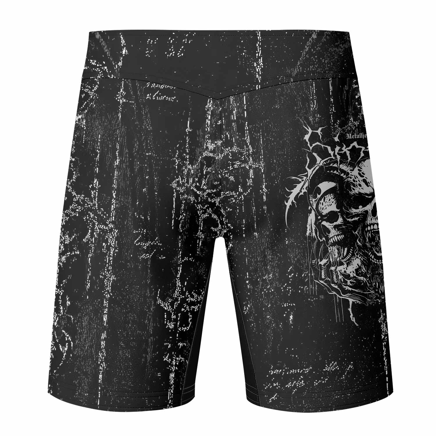Hellborn Wrath Fight Shorts - back view mockup