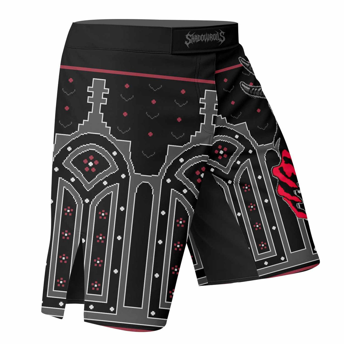 Hell's Gate Mixed Martial Arts Shorts - right side mockup