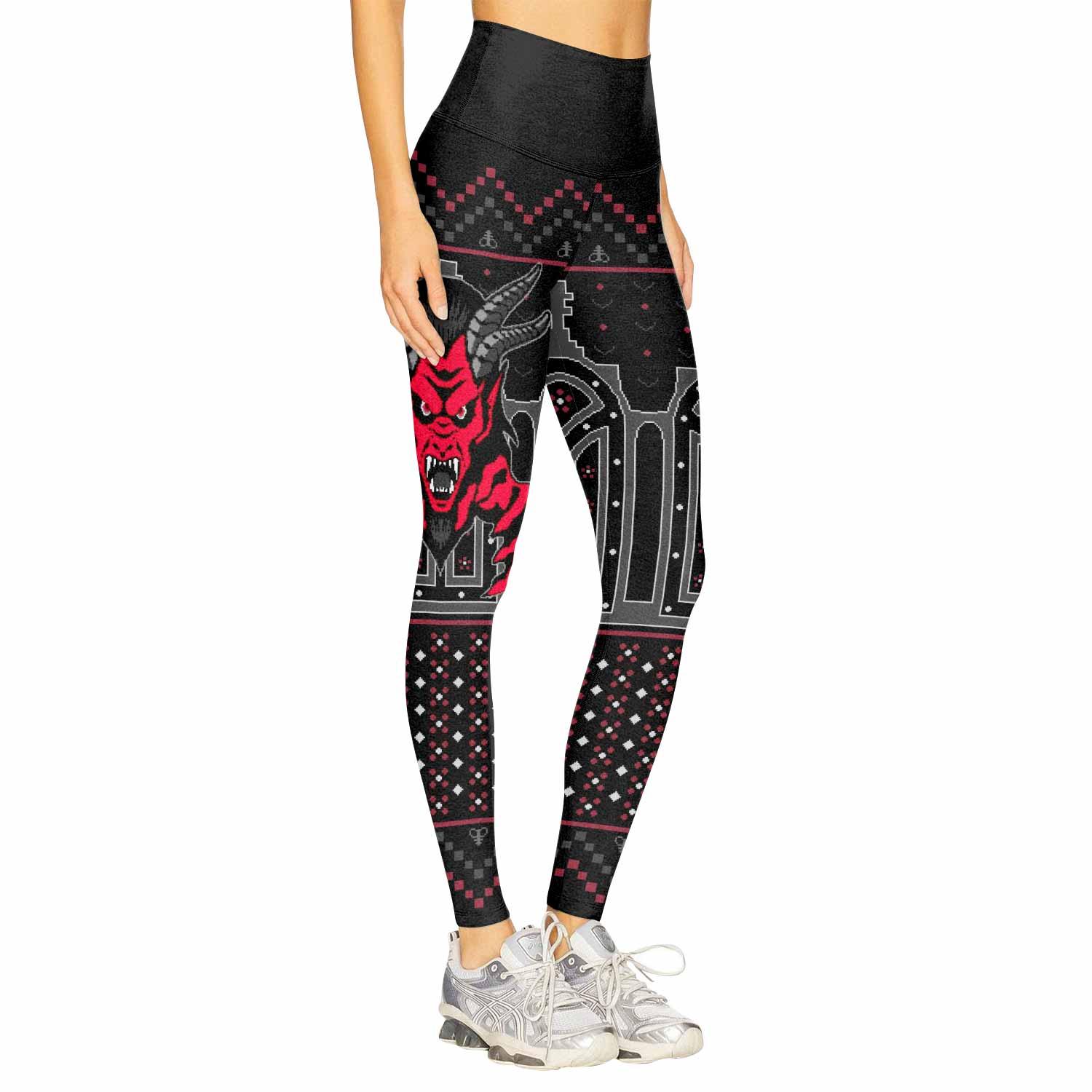 Hell's Gate Women's Leggings - right side mockup