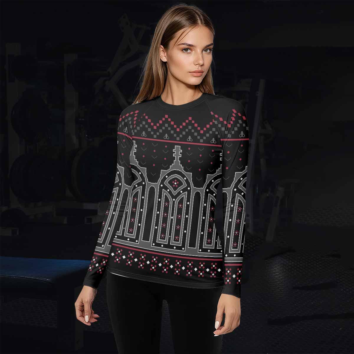 Hell's Gate Women's Rash Guard Long Sleeve - lifestyle view